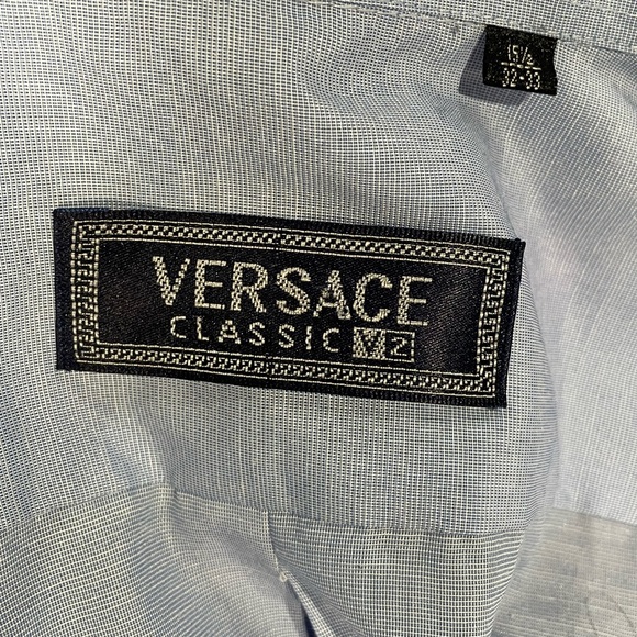 Versace Classic V2 Button Up Cotton Dress Shirt Long Sleeve - Picture 7 of 9